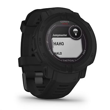 Garmin Instinct 2 Solar Tactical Édition 45 mm noir et bracelet en silicone noir