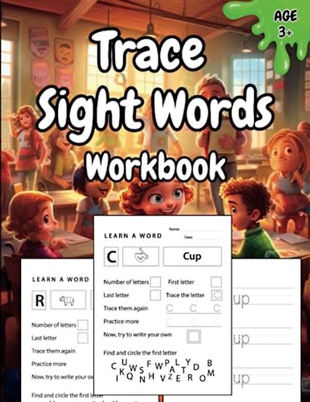 Trace sight Words: A workbook for tracing Words and learning to spell and the shapes of the letters 50+ pages