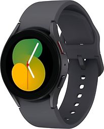 Samsung Galaxy Watch5 40 mm Boîtier en aluminium couleur graphite avec bracelet Sport S/M couleur graphite [Wi-Fi + 4G]