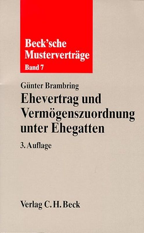 Ehevertrag und Vermögenszuordnung unter Ehegatten