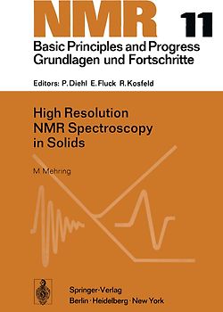 High Resolution NMR Spectroscopy in Solids