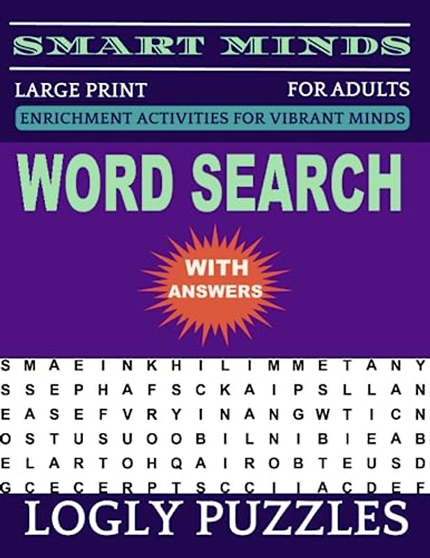 Word Search Book Large Print for Adults: 2400+ words New Fun and Relaxing Puzzles Book for Adults & Seniors with Answers Key