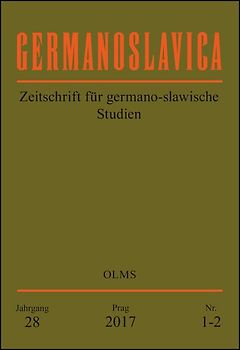 Germanoslavica. Zeitschrift für germano-slawische Studien.