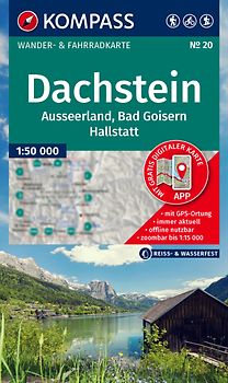 KOMPASS Wanderkarte 20 Dachstein, Ausseerland, Bad Goisern, Hallstatt 1:50.000