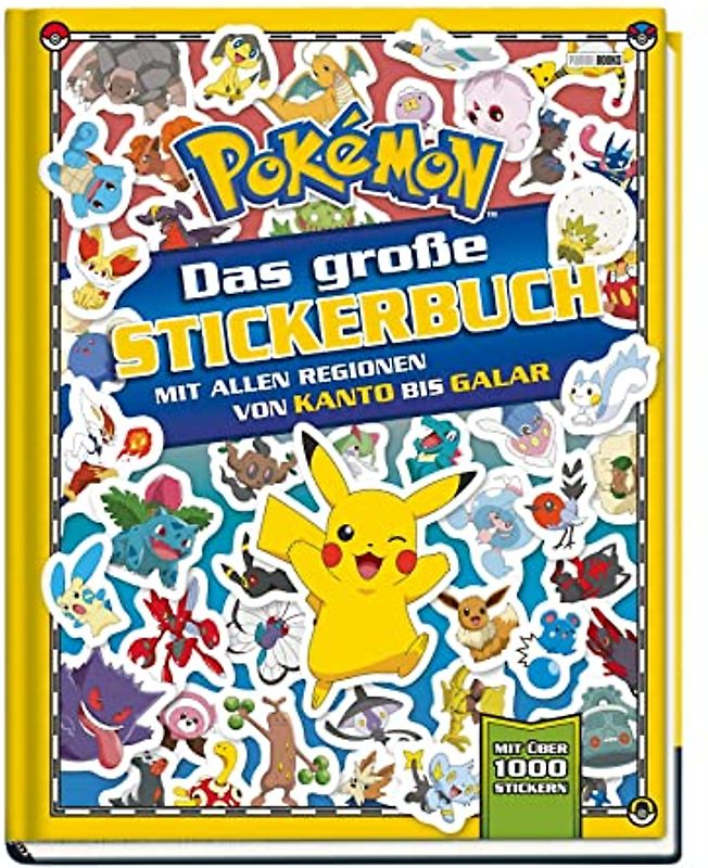 Pokémon: Das große Stickerbuch mit allen Regionen von Kanto bis Galar