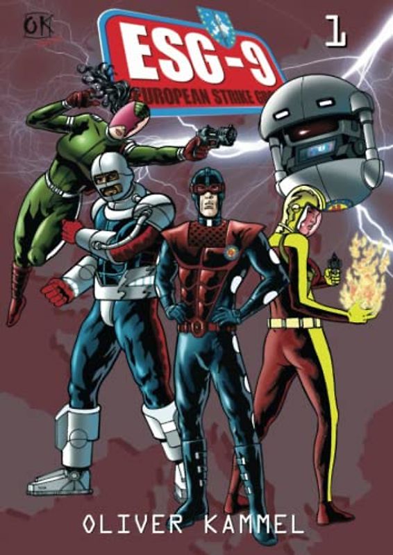 ESG-9, European Strike Group, Comicalbum Nr.1: Die Superhelden-Soldaten der Zukunft, Albumformat in Vollfarbe