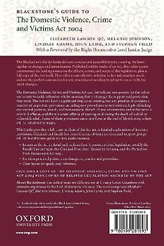 Blackstone's Guide to the Domestic Violence, Crime and Victims Act 2004