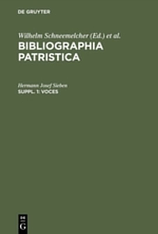 Bibliographia Patristica / Voces