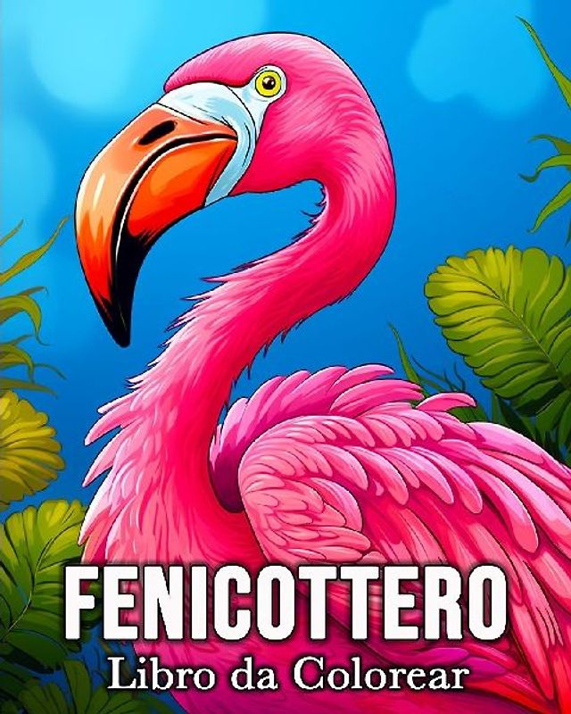Fenicottero Libro da Colorear