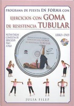 Programa de puesta en forma con ejercicios con goma de resistencia tubular