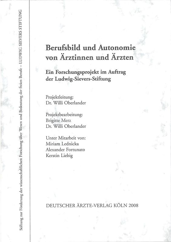 Berufsbild und Autonomie von Ärztinnen und Ärzten