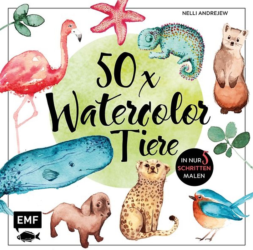 50 x Watercolor Tiere