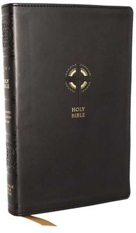 Nrsvce Sacraments of Initiation Catholic Bible, Black Leathersoft, Comfort Print