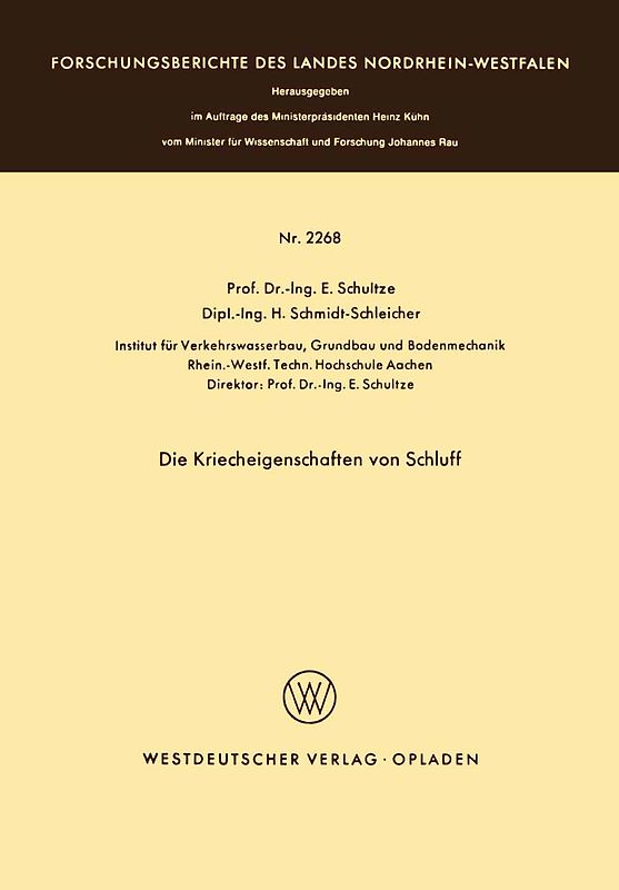 Die Kriecheigenschaften von Schluff