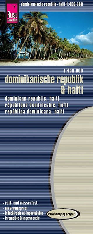 Reise Know-How Landkarte Dominikanische Republik, Haiti (1:450.000)