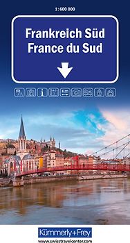 Kümmerly+Frey Strassenkarte Frankreich Süd 1:600.000