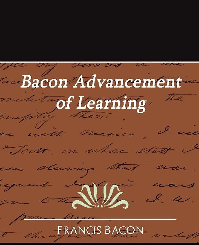 Bacon Advancement of Learning