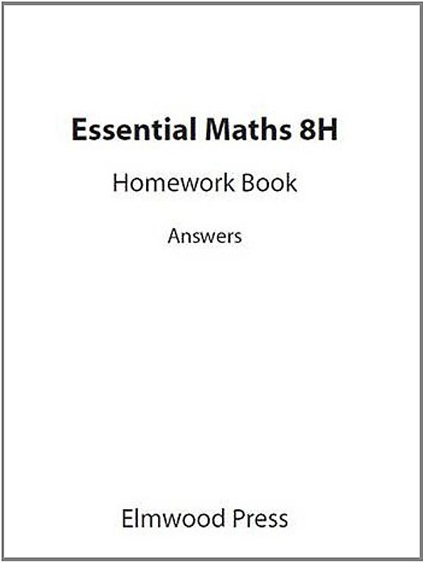 Essential Maths 8H Homework Answers