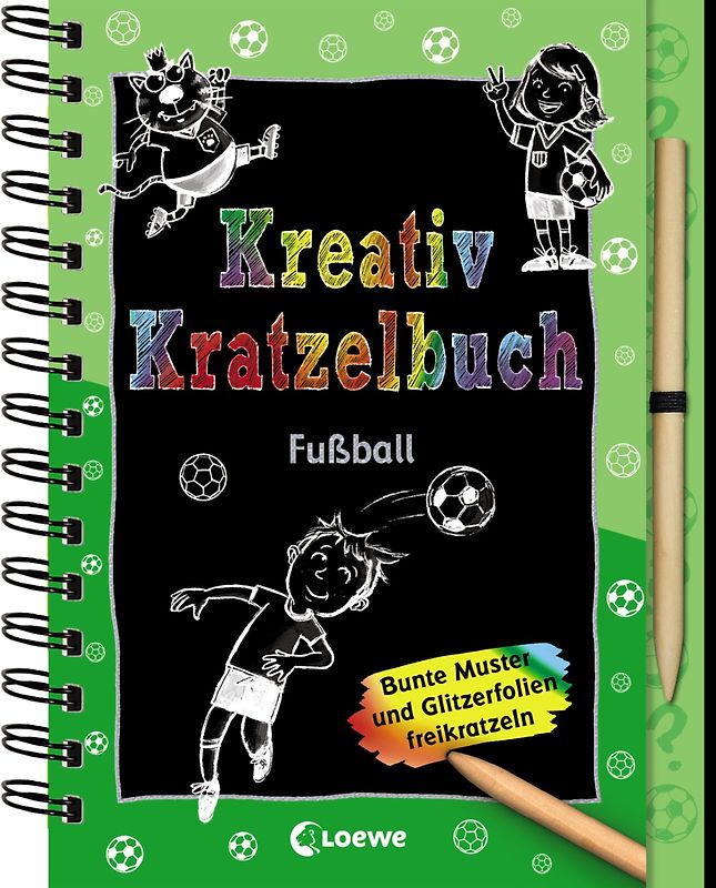 Kreativ-Kratzelbuch: Fußball