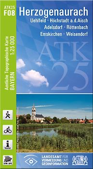 ATK25-F08 Herzogenaurach (Amtliche Topographische Karte 1:25000)