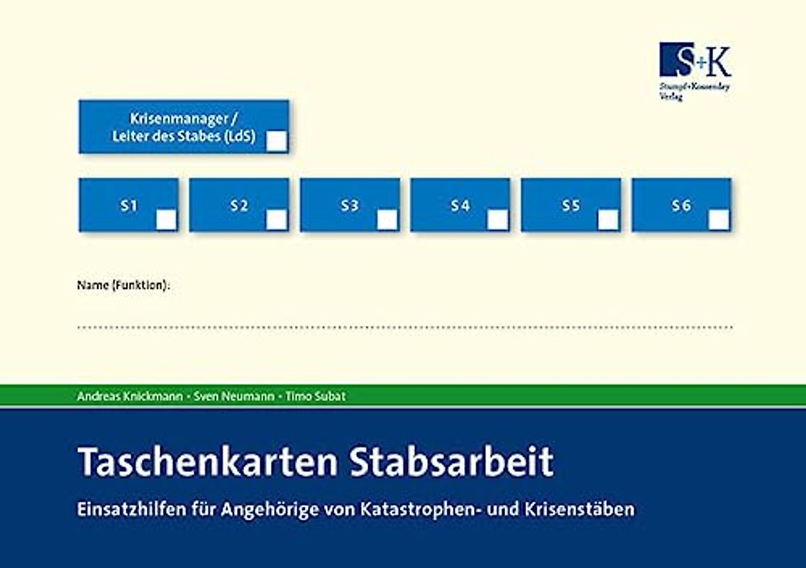 Taschenkarten Stabsarbeit
