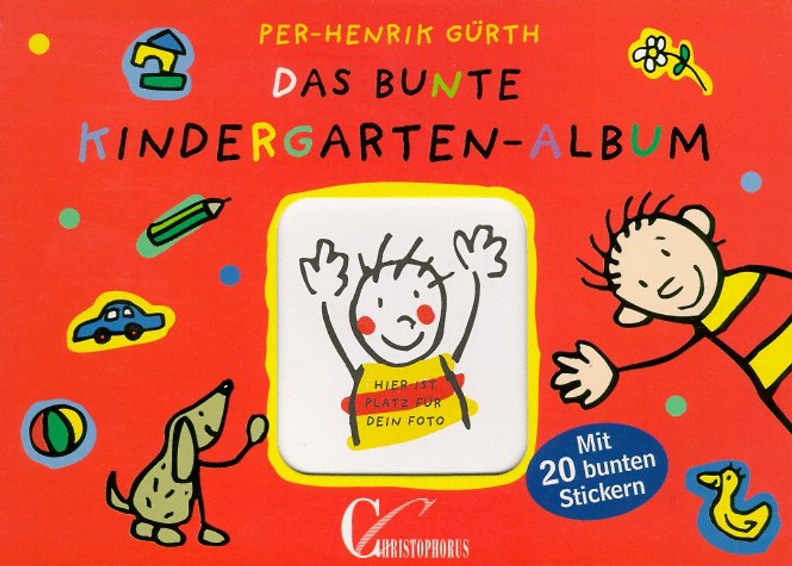 Das bunte Kindergartenalbum. Mit Stickerbogen