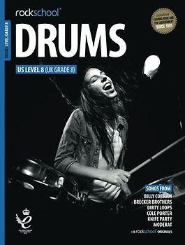 Rockschool Drums Grade 8 2018+ Book/Online Audio