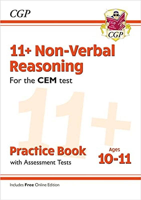 11+ CEM Non-Verbal Reasoning Practice Book & Assessment Tests - Ages 10-11 (with Online Edition): for the 2022 tests (CGP 11+ CEM)
