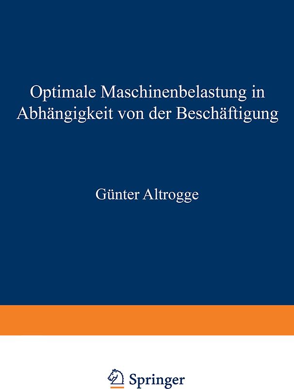 Optimale Maschinenbelastung in Abhängigkeit von der Beschäftigung