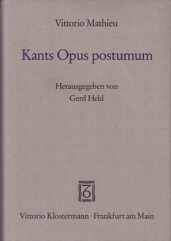 Kants Opus postumum