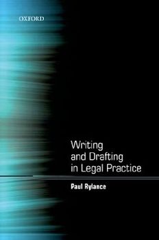 Writing and Drafting in Legal Practice