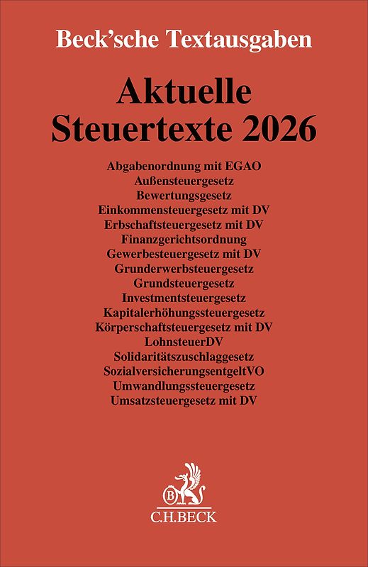 Aktuelle Steuertexte 2026