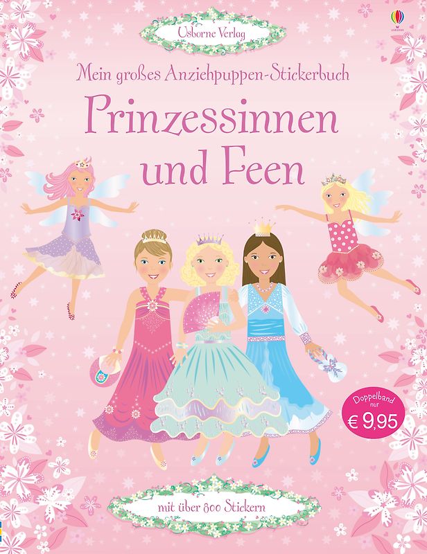 Mein großes Anziehpuppen-Stickerbuch: Prinzessinnen und Feen