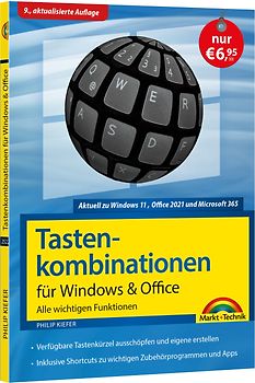Tastenkombinationen für Windows 11, 10, 8.1, 7 & Office 2021 - 2013 - Alle wichtigen Funktionen