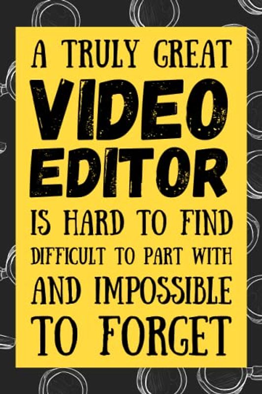 Video Editor Gifts: Blank Lined Journal Notebook, an Appreciation Thank You and Funny Gift for Video Editors