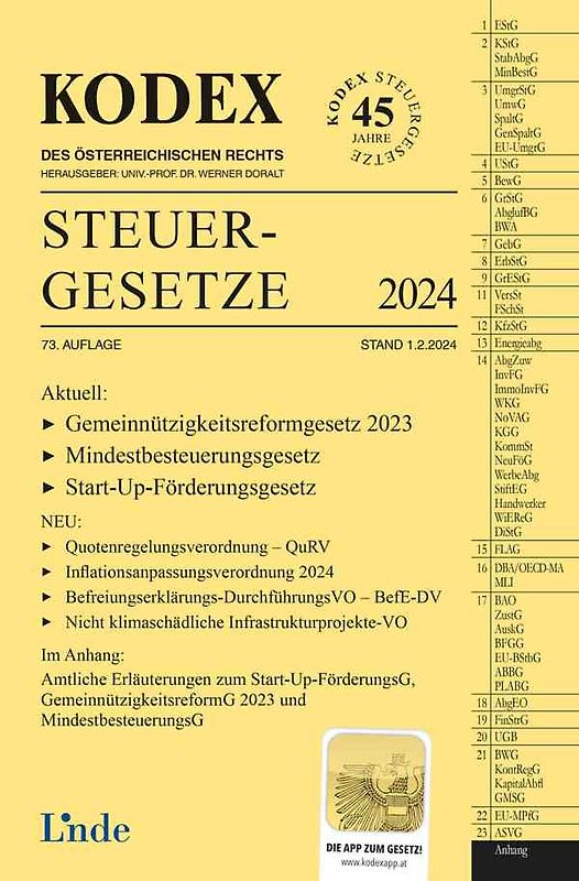 KODEX Steuergesetze 2024