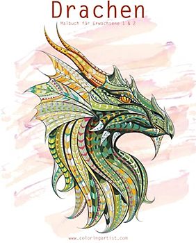 Drachenmalbuch für Erwachsene 1 & 2