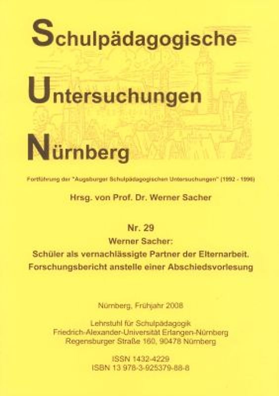 Schüler als vernachlässigte Partner der Elternarbeit