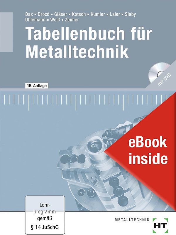 eBook inside: Buch und eBook Tabellenbuch für Metalltechnik