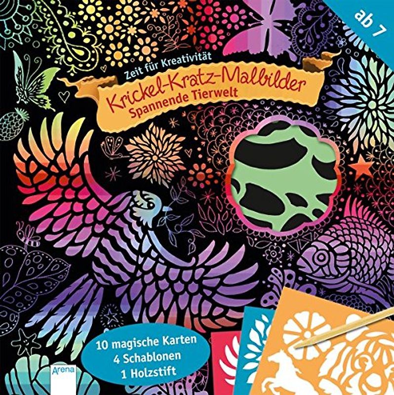Krickel-Kratz-Malbilder. Spannende Tierwelt: Zeit für Kreativität