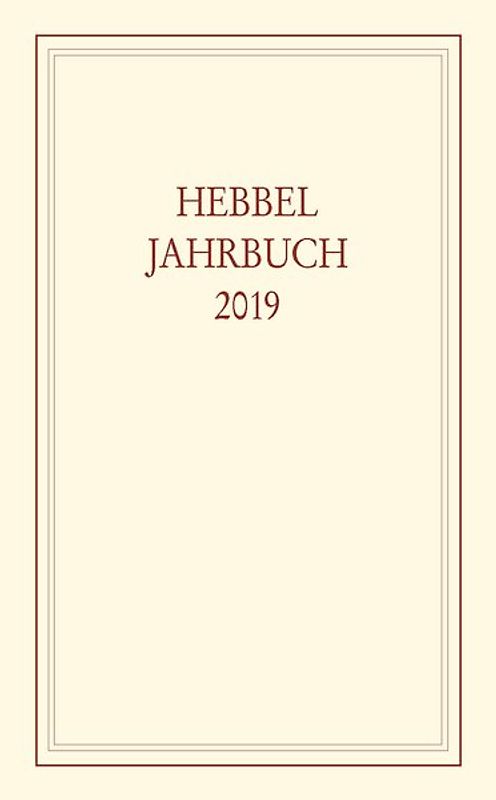 Hebbel-Jahrbuch 2019