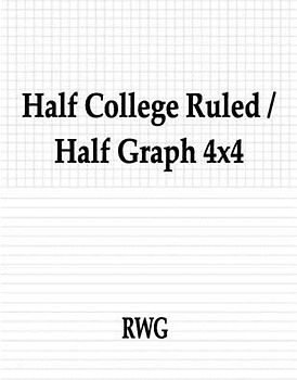 Half College Ruled / Half Graph 4x4