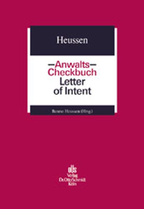 Anwalts-Checkbuch Letter of Intent