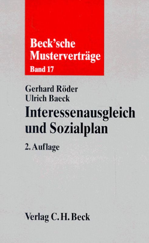 Interessenausgleich und Sozialplan