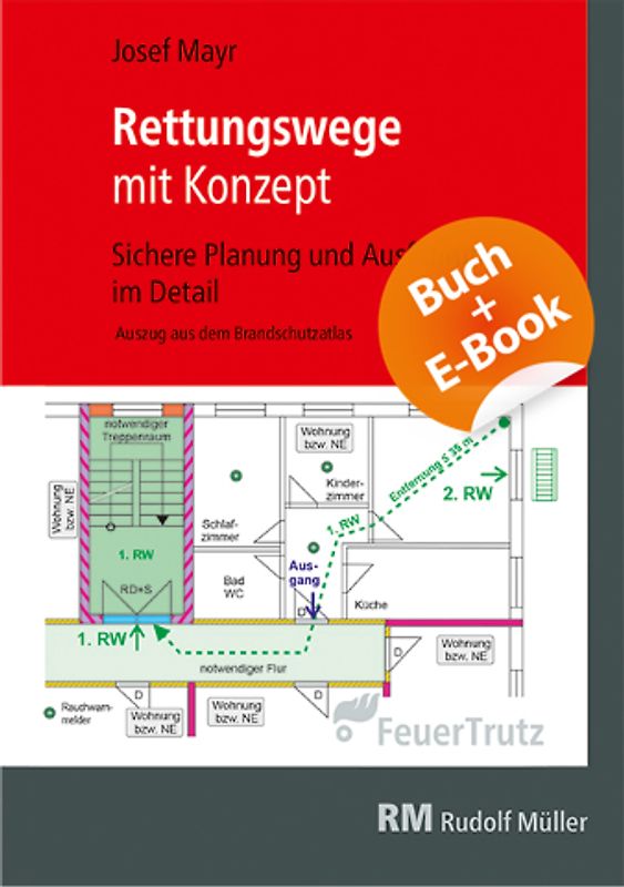Rettungswege mit Konzept mit E-Book (PDF)
