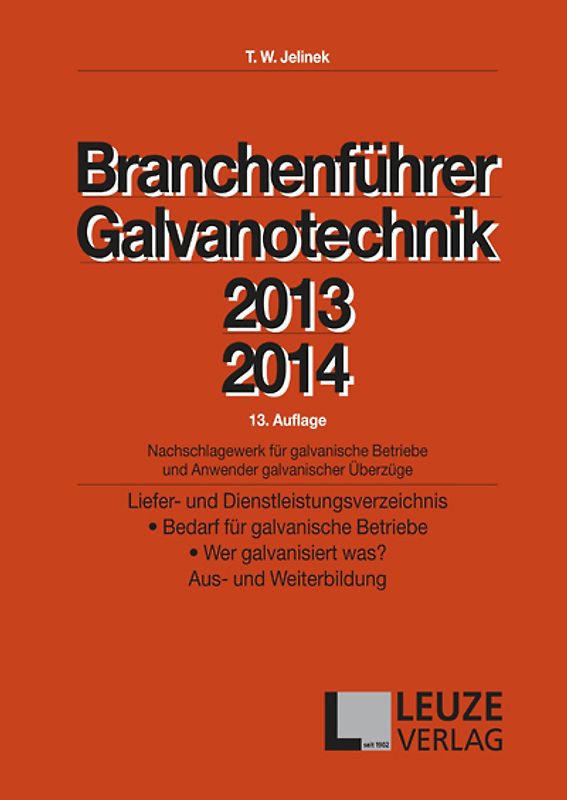 Branchenführer Galvanotechnik 2013/2014