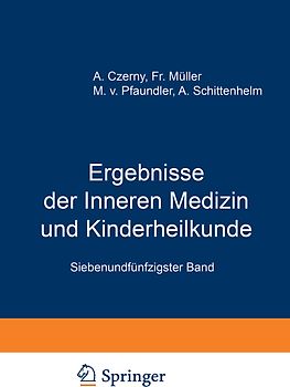 Ergebnisse der Inneren Medizin und Kinderheilkunde