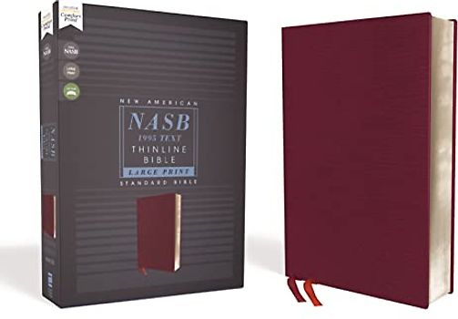 Nasb, Thinline Bible, Large Print, Bonded Leather, Burgundy, Red Letter Edition, 1995 Text, Comfort Print