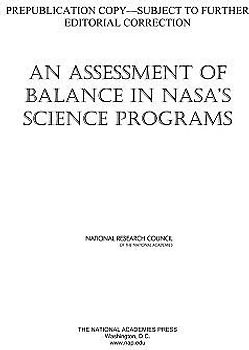 An Assessment of Balance in Nasa's Science Programs