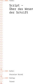 Script – Über das Wesen der Schrift